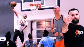 Chris Staples In Game Dunks!!! NBA Trainer watches