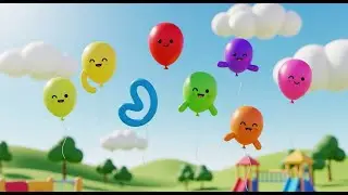 Seven Little Toy Balloons Float Float Float | Nursery Rhymes for Kids & Baby Songs