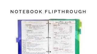 flipping through ALL of my notes! 📒 how i organize my notes
