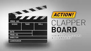 Action! 🎬 Clapper Board For Movie Directors & Filmmakers