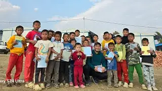 Football match with Kids @phaijang relief camp.