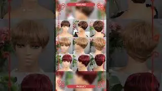 Brown Short Pixie Cut Wig &ndash; Human Hair with Bangs for Women
