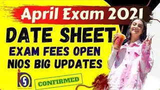 NIOS April exam Date Sheet 2021 || Confirmed Notice || Jan-Feb Exam result date declared ll oct exam
