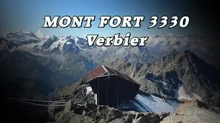 Verbier - CHAUX EXPRESS - Mont Fort 3330 and view on valles 4 verbier and Matterhorn -  Switzerland