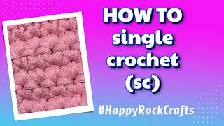 Single Crochet 🧶 (sc) stitch tutorial 