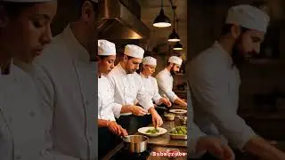 👩&zwj;🍳👨&zwj;🍳 Chefs in Action: Perfect Plating Tips✨#Chefs#CookingShorts#CulinaryArt#FoodLovers#KitchenTips