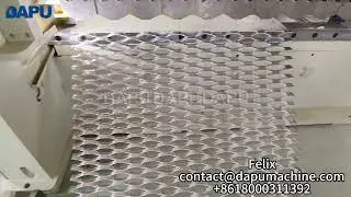 160T expanded metal mesh machine #dapu #expandedmetal #machine #factory
