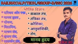 मानव हृदय | Human Heart Complete Explanation | Railway Group D Science NCERT Based #science #groupd