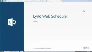 Using the Lync Online Web Scheduler