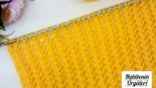 Çok Kolay ve Gösterişli ✨ 3D Yaprak Örgü Modeli | Super Easy 3D Leaf Knitting/Crochet Pattern