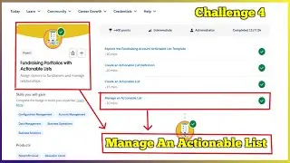 Manage an Actionable List | Fundraising Portfolios with Actionable Lists | Challenge 4