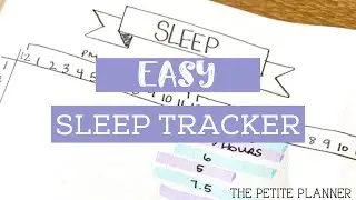 😴 Easy Bullet Journal Sleep Tracker 😴 + FREE PRINTABLE Habit Tracker