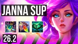 JANNA & Brand vs RELL & Sivir (SUP) | 14K damage | NA Master | 26.2