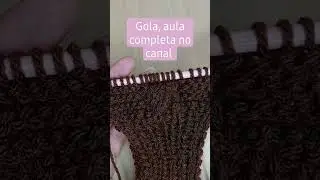 #gola em #trico #artesanato #amotrico #knitting #modainverno #tejer #tricoparainiciantes