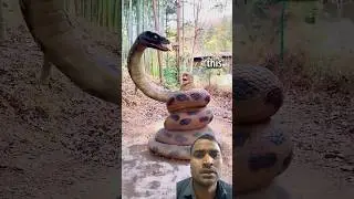 The Big Snake Eating Little Monkey| #bigsnake #mybeast
