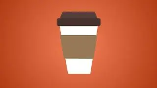 2d Coffee Cup vector animated icon