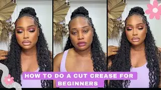 CUT CREASE EYESHADOW TUTORIAL FOR BEGINNERS || STEP BY STEP