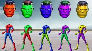 TEBAK GAMBAK AVENGERS MARVEL TOP SUPERHERO!!Hulk Spider man