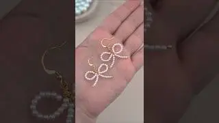 Cute Pearl Bow Earrings Tutorial | Easy Wire Wrap Jewelry Making for Beginners!