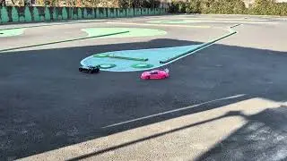 スカイホビー加須サーキットBコースで540ツーリングカーで走ってみた♪パート2🎩レーシングラジアルタイヤとカワダタイヤ24の違い。