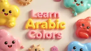 Belajar Warna Bahasa Arab dengan Kartun Imut 🥰 Anak Pasti Suka