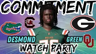 Desmond Green Commitment Watch Party 3-4 Star O- LINEMAN