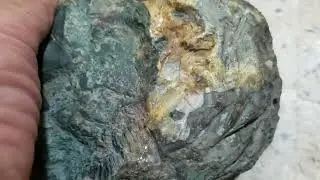 kimberlite with rough diamonds and a range of gemstones