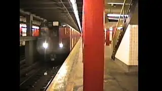 NEW YORK CITY SUBWAY : A 1995 RIDE ON A REDBIRD R30 FORMER PASSENEGER CAR.