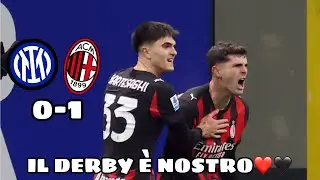 NON SAPPIAMO COME MA IL DERBY È ROSSONERO!❤️🖤 | POST PARTITA INTER-MILAN 0-1