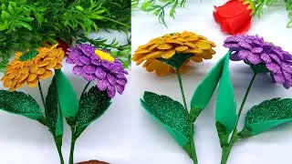 Making a Beautiful Glitter Paper Flower | DIY Craft for Room & Wall Decor