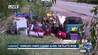 Englewood police begin cleanup of South Platte River homeless camps