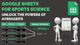 Google Sheets Tutorial for Sports Science: The Power of AVERAGEIFS