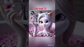 The cat fell in love 💗😘#shortsvideo #cuteanimal #smartcat #catvideos #smartkitty #ytshorts