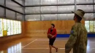 Anna Bligh shoots hoops for recovery