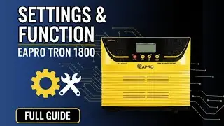 Step by Step Guide To Set Up EAPRO TRON 1800 | Settings & Functions