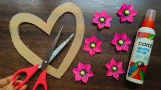 Beautiful Cardboard Heart Wall Hanging Ideas| DIY Cardboard Craft| Heart Shaped Wall Decor Ideas 