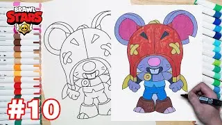 How To Coloring Moe - Coloring Pages | Brawl Stars