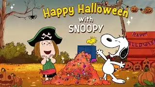 Happy Halloween Autumn Jazz with Snoopy 🍬 🎃 | Chill & Cozy Fall Music for Relax, Study & Work