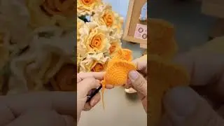 Crocheted flowers - big rose assembly #flowers #crochet