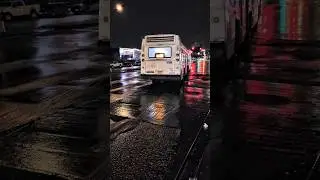 #MTA NYC BUS: 5947 Bx36 @ Tremont Ave & 177th St #nycbus #youtubeshorts #thebronx #dark #outside