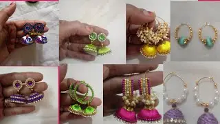 My latest silk thread earrings collections part 2/jumkas collections/Tanisha /handmade jewellery