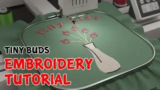 Tiny Buds Embroidery Digitizing Tutorial || Digitized by TaronBD