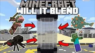 Minecraft WILL IT BLEND MOD / BLENDING MOBS AND SEEING WHAT THEY GIVE US!! Minecraft