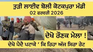 ਤੂੜੀ ਦੀ ਬੋਲੀ 02 ਫਰਵਰੀ 2026 | ਅੱਜ ਦਾ ਤੋੜੀ ਰੇਟ 🤑| kotkpura         #TodiRate #Kotkapura #farmernewser