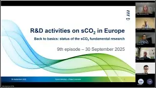 ETN Global sCO2 webinar series: R&D Activities on sCO2 in Europe - Episode 9