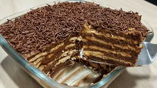 Pavê de CHOCOLATE 🍫 SEM LEITE CONDENSADO, fácil e Cremoso