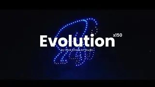 Evolution x 150 by Flock Drone Art Studio_ Drone Light Show