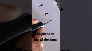 #shorts #beginners bindi designs #pottu designs