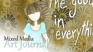 Art Journaling with Julie Nutting Doll Stamps  |  Mixed Media Inspired