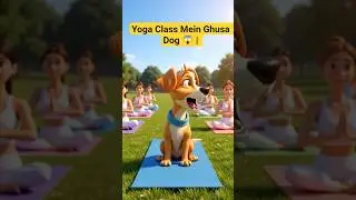 Yoga Class Mein Ghusa Dog 😱 | Funny Dog Story|#shorts #funny #funnydog